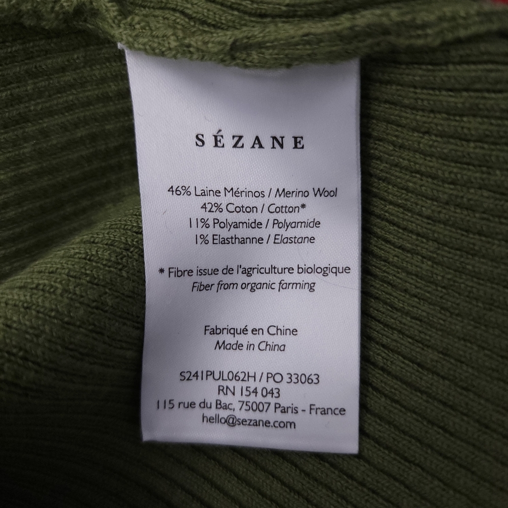 Sezane Eloy Retro Vneck Sweater - Picture 7 of 11